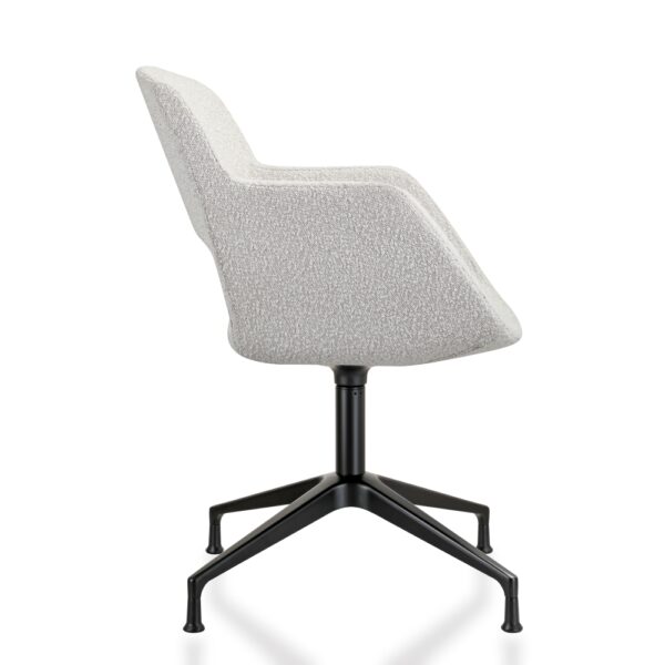 Vergaderstoel 1830T bouclé stoffering - Afbeelding 4