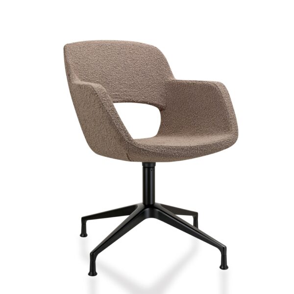 Vergaderstoel 1830T bouclé stoffering - Afbeelding 13
