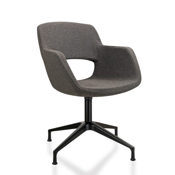Vergaderstoel 1830T bouclé stoffering - Afbeelding 16