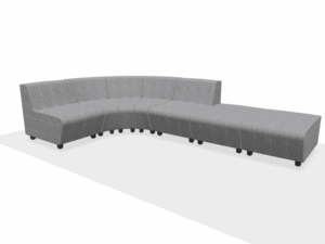Modulaire bank hoek SRK006 Soft Rock in grijs.