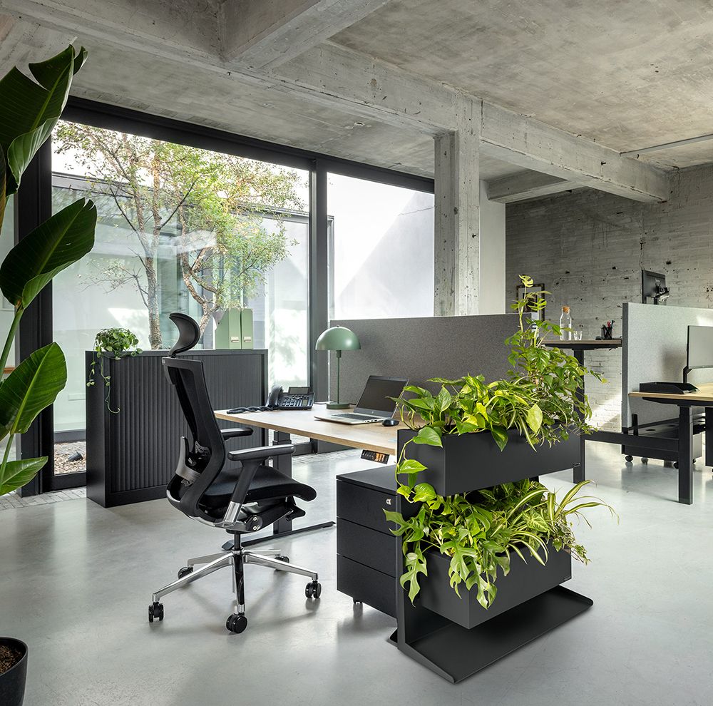 Antracieten plantenbak roomdivider Eco