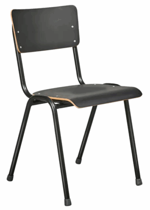 Zwarte kantinestoel 10170