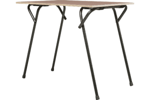 Klaptafel 90x60cm 3480 met zwarte poten en vuren blad.