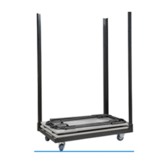 Zwarte transportkar voor klaptafel 3480.