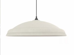 Witte akoestische hanglamp Ø59cm NewGlow Nube.