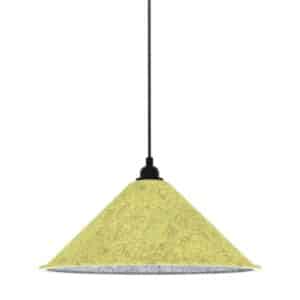 Groene akoestische hanglamp Ø45cm Conic Feltouch