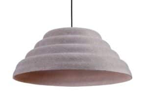 Beige akoestische hanglamp