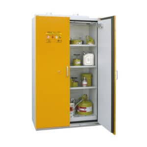 Gele chemiekast 120 cm breed van het merk Filex CC