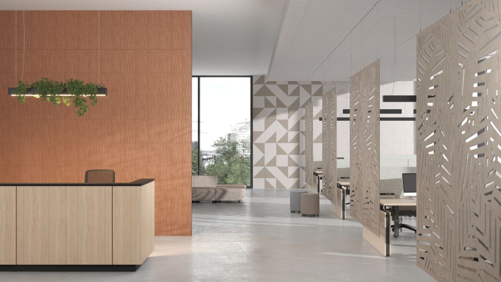 akoestische roomdividers mooie eyecatcher in je entree door de opengewerkte vormen