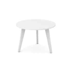 Witte ronde koffietafel Amber.