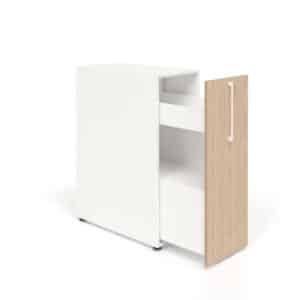 Uitschuifbare kast Boxi met 3 schappen