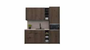 compacte pantry in bruin