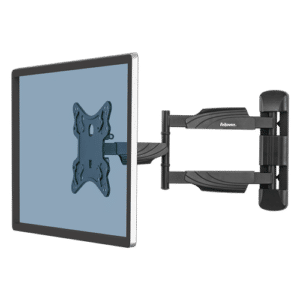 Monitorarm muur TV-schermen 23" tot 55" in het zwart.