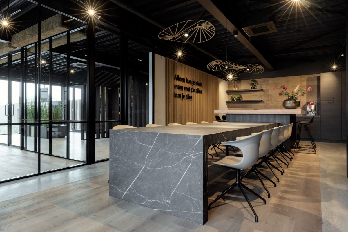 Kantine inrichting bij De Rietdekker.