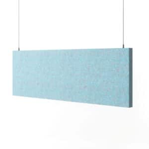 Akoestisch hangpaneel 120x40x4 cm Modus lichtblauw.